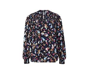 s.Oliver Blouses à Manches Longues, Bleu, 46 Femme