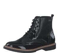 s.Oliver Bottes à lacets pour femme sans talon avec fermeture éclair élégantes, Noir/comb, 37 EU