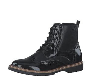 s.Oliver Bottes à lacets pour femme sans talon avec fermeture éclair élégantes, Noir/comb, 39 EU