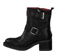 S.Oliver Bottes zippées en cuir noir pour femmes