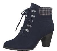 s.Oliver Bottines d'hiver pour femme avec talon à lacets, bleu marine, 39 EU