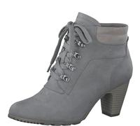 s.Oliver Bottines d'hiver pour femme avec talon à lacets, gris, 39 EU