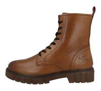 s.Oliver Bottines Plates en Dentelle pour Femme 5-25203-43, Cognac 5 25203 43 305, 36 EU