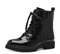 s.Oliver Bottines Plates en Dentelle pour Femme 5-25222-43, Imprimé Noir, 38 EU