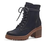 s.Oliver Bottines Plates en Dentelle pour Femme 5-25229-41, Bleu Marine, 41 EU