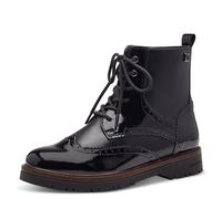 s.Oliver Bottines plates en dentelle pour femme 5-25232-43, Noir, 41 EU