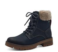 s.Oliver Bottines Plates en Dentelle pour Femme 5-26227-43 Botte de Neige, Bleu Marine, 41 EU