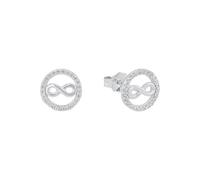 s.Oliver Boucles d'oreilles à tige en argent sterling 925 pour femmes, boucles d'oreilles, avec zircone synthétique, argent, livrées dans un coffret cadeau