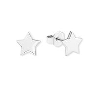 s.Oliver Boucles d'oreilles en argent 925 Sterling pour femmes, 0,5 cm, argent, étoile, Livré en boîte cadeau de bijoux