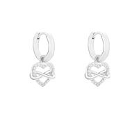 s.Oliver Boucles d'oreilles argent / transparent, Taille One Size