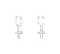 s.Oliver Boucles d'oreilles argent / transparent, Taille One Size