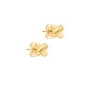 s.Oliver Boucles d'oreilles - Élégantes créoles en acier inoxydable poli - Doré - Imperméable et doux pour la peau