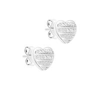s.Oliver Boucles d'oreilles élégantes en argent sterling 925 poli - Argent - Imperméable et doux pour la peau
