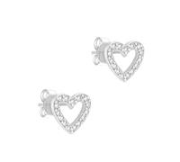 s.Oliver Boucles d'oreilles élégantes en argent sterling 925 poli - Argent - Imperméable et doux pour la peau