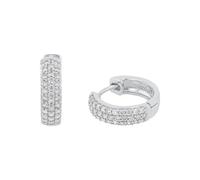 s.Oliver Boucles d'oreilles en argent sterling 925/acier inoxydable pour femme, livrées dans un coffret cadeau.