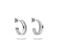 s.Oliver Boucles d'oreilles pour femme en acier inoxydable avec détails | Imperméable, doux pour la peau, adapté au quotidien, idée cadeau parfaite
