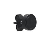 s.Oliver Boucles d'oreilles pour homme - Boucles d'oreilles en acier inoxydable mat - IP noir - Design rond - Fermoir papillon - Imperméable et doux pour la peau