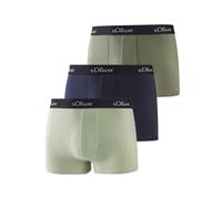 s.Oliver Boxers bleu marine / kaki / vert pastel / noir, Taille XL