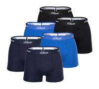 s.Oliver Boxers bleu / noir / blanc, Taille XXL