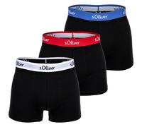 s.Oliver Boxers bleu / rouge feu / noir / blanc, Taille L