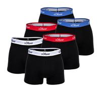 s.Oliver Boxers bleu / rouge feu / noir / blanc, Taille XL
