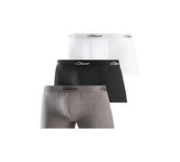 s.Oliver Boxers gris chiné / noir / blanc, Taille XL