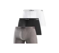s.Oliver Boxers gris / noir / blanc, Taille XXL