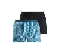s.Oliver Boxers pétrole / noir / blanc, Taille S