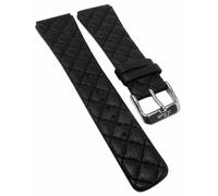 S.Oliver Bracelet De Remplacement 22Mm Cuir Noir SO-1663-LQ Motif En Losanges