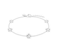 s.Oliver Bracelet élégant en acier inoxydable poli - Argenté - Chaîne rolo réglable jusqu'à 21 cm - Imperméable et doux pour la peau
