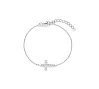 s.Oliver Bracelet élégant en argent sterling 925 poli - Argent - Chaîne d'ancre réglable jusqu'à 14,5 cm - Imperméable et doux pour la peau