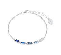 s.Oliver bracelet 925 argent sterling dames bijoux de bras, avec zirconia synth., 17+3 cm, argent, Livré en boîte cadeau de bijoux
