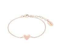 s.Oliver Bracelet en argent 925 Sterling pour femme, 16+3 cm, couleur rose, cœur, Livré en boîte cadeau,