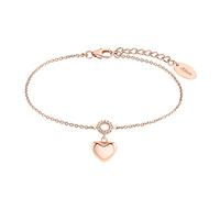 s.Oliver Bracelet en argent sterling 925/acier inoxydable pour femme, bracelet cœur, livré dans un coffret cadeau.