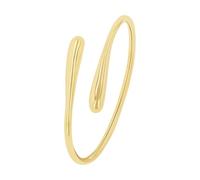 s.Oliver Bracelet-jonc en acier inoxydable Femmes, 6 cm, Or, Livré dans une boîte cadeau à bijoux, 2035797