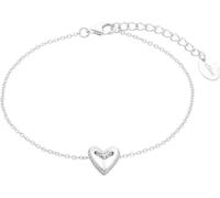 s.Oliver Bracelet pour femme avec coeur en argent sterling, zirconium