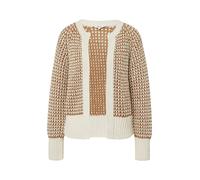 s.Oliver Cardigan crème / marron, Taille XXXL