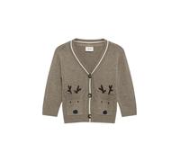 s.Oliver Cardigan marron chiné / noir / blanc, Taille 62