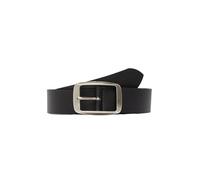 s.Oliver Ceinture en cuir avec boucle carrée, Noir, 90