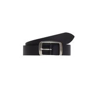 s.Oliver Ceinture en cuir avec boucle carrée, Noir, 90
