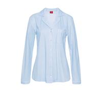 s.Oliver Chemise de nuit bleu clair / blanc, Taille L