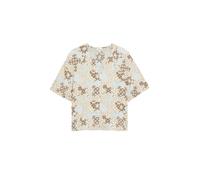 s.Oliver Chemisier beige / bleu / noisette / blanc, Taille XXL