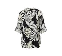 s.Oliver Chemisier beige / noir / blanc, Taille XXL