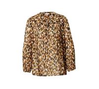 s.Oliver Chemisier chocolat / olive / roseau / blanc cassé, Taille XL