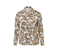 s.Oliver Chemisier crème / chocolat / sépia / noisette, Taille 6XL