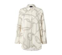 s.Oliver Chemisier crème / noir, Taille XXXL