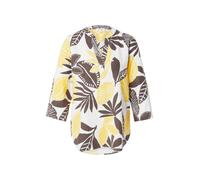 s.Oliver Chemisier marron / jaune / blanc, Taille XL