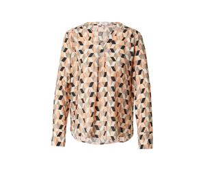 s.Oliver Chemisier noisette / orange / noir, Taille XS