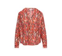 s.Oliver Chemisier orange foncé / noir / blanc, Taille XL