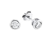 s.Oliver Clous d'Oreille avec Zircone Synth. 0.6 cm, Argent, Livré dans Une Boîte Cadeau de Bijoux, 9079094